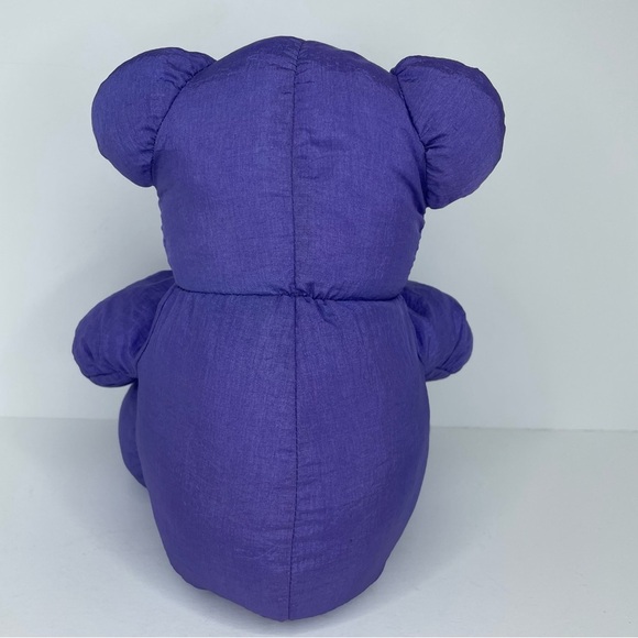 Summit  VTG 1992 Heartwarmers Purple Bear Pink Puffalump Style Nylon With Tag - Picture 4 of 10